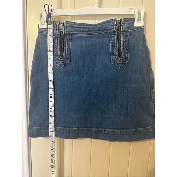 Anthropologie Pilcro and the Letterpress Denim Skirt with Zip Detail - Size 4 - Picture 5 of 9